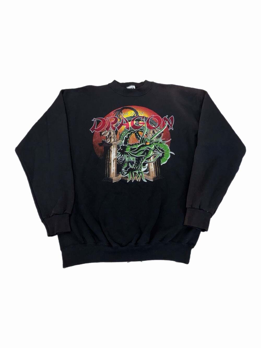 Vintage Year of the Dragon Graphic Print Tultex Superweight Sweatshirt